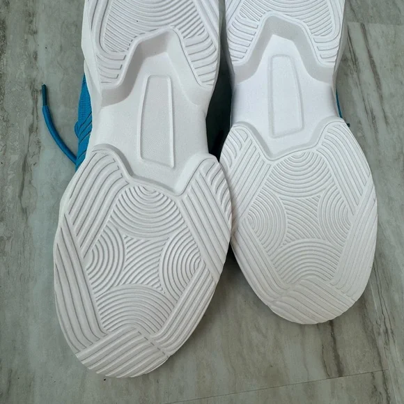 Blue and White Sneakers with Mesh Upper and Lace-Up Design NWOT - Picture 12 of 12